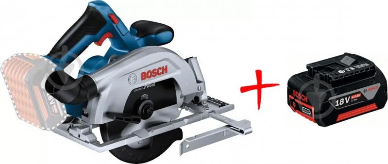 Набір Bosch Professional акумуляторна дискова пила GKS 185-LI SOLO + подарунок акум.18V 1*4Аг 06016C1221 - фото 1