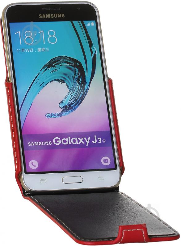 Чехол-флип RED POINT Flip Case для Samsung Galaxy J3 J320 (2016) red (ФК.78.З.03.23.000) - фото 3