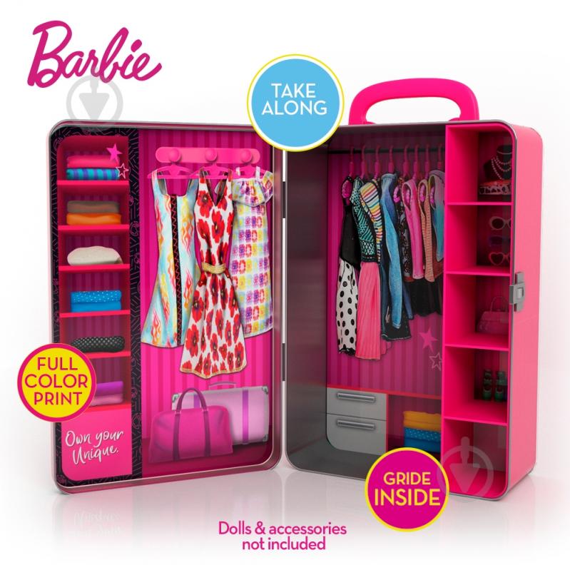 Игрушка-кейс Barbie «Модный Шкаф» BBDS6B - фото 3