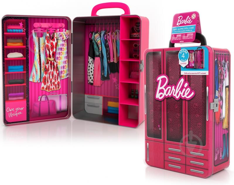Игрушка-кейс Barbie «Модный Шкаф» BBDS6B - фото 1
