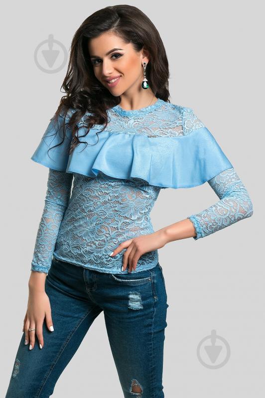 Блуза Azuri р. S блакитний 5233-54 - фото 1 Блуза Azuri р. S блакитний 5233-54 - фото 1