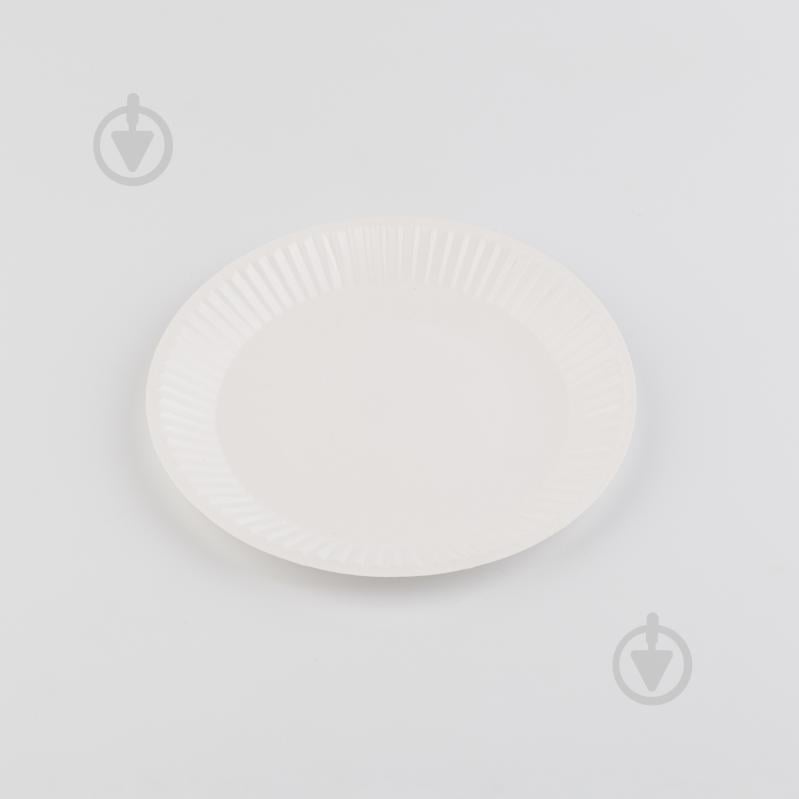 Тарілка картонна біла 180 мм GOPACK 6 шт. - фото 3