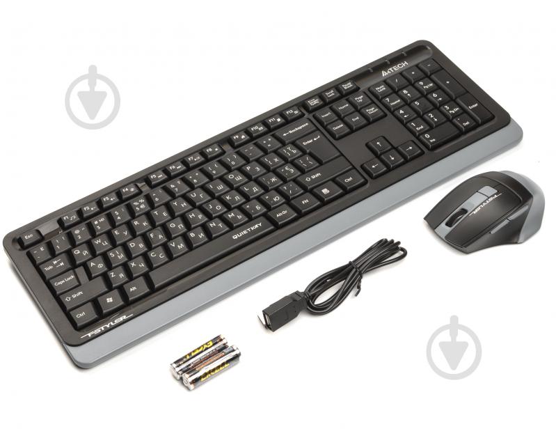 Комплект беспроводной A4Tech FGS1035Q (Grey) USB - фото 2