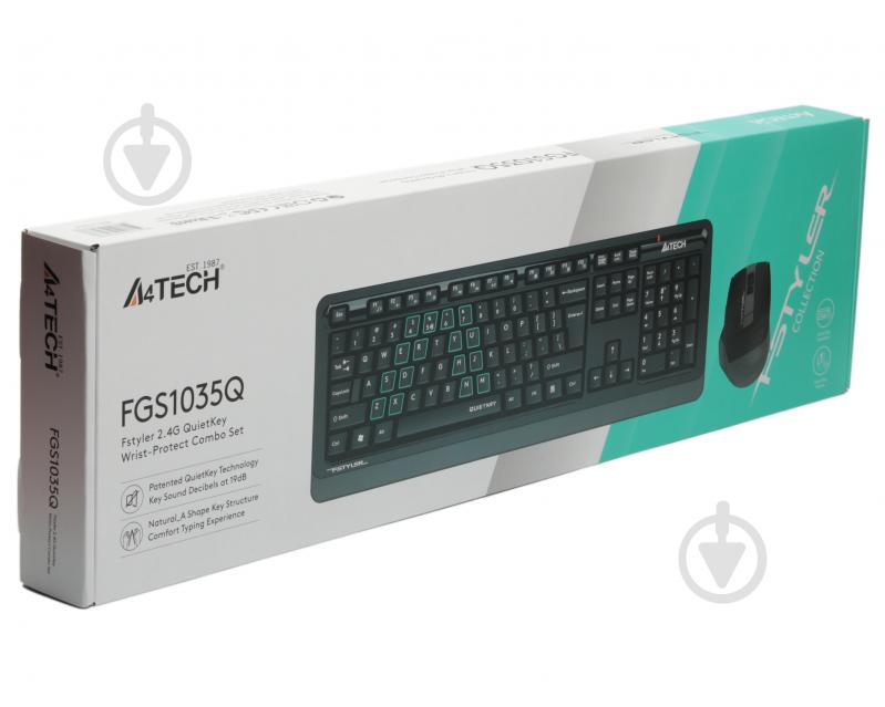 Комплект бездротовий A4Tech FGS1035Q (Grey) USB - фото 4