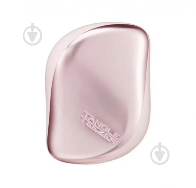 Щетка для волос Tangle Teezer Tangle Compact Styler Pink Matte Chrome Compact Styler пудрово-розовый - фото 1