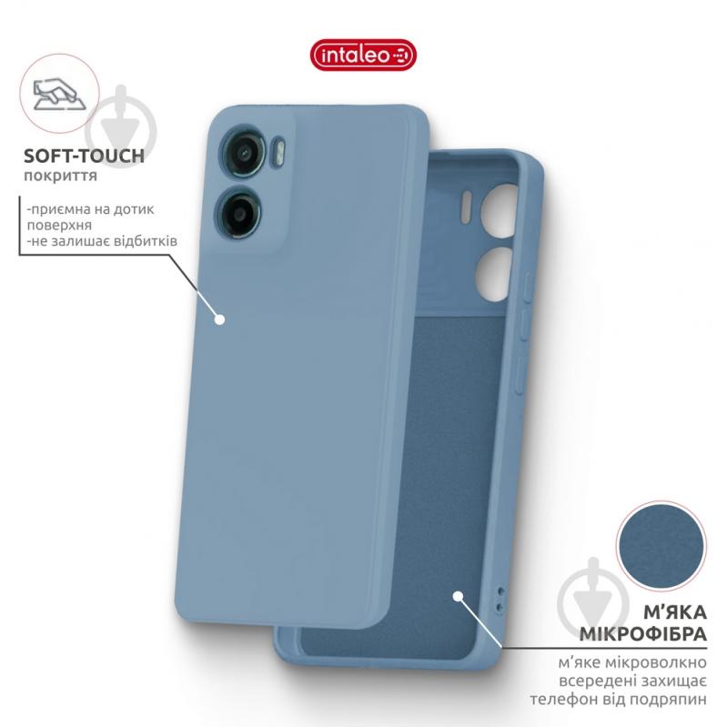 Чехол Intaleo SoftShell для Moto G05 голубой - фото 5 Чехол Intaleo SoftShell для Moto G05 голубой - фото 5