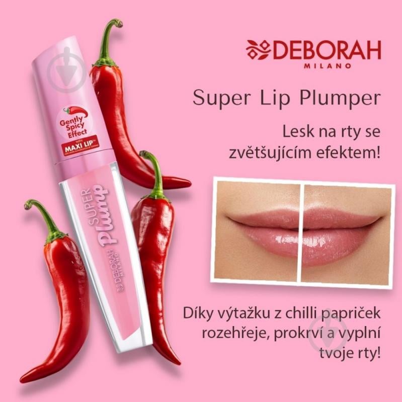 Блиск для губ DEBORAH SUPER Plump об'єм 4,5 г - фото 2