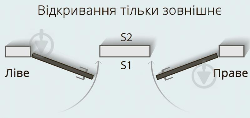 Двері прихованого монтажу SecretDoors алюм./прямі праві 2100 мм ПГ 600 мм ґрунтовані під обробку - фото 5