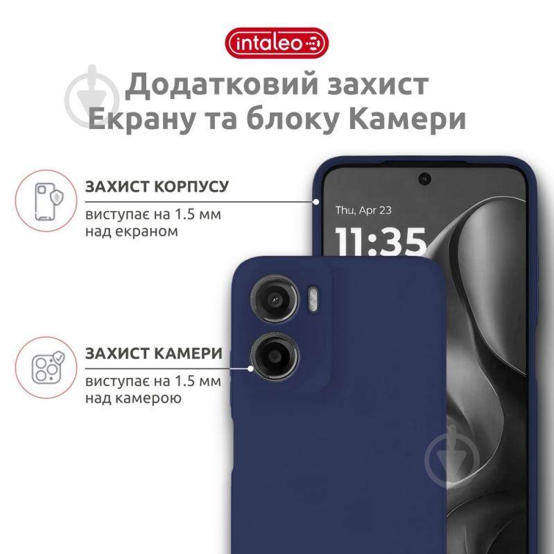 Чехол Intaleo SoftShell для Moto G05 синий - фото 3