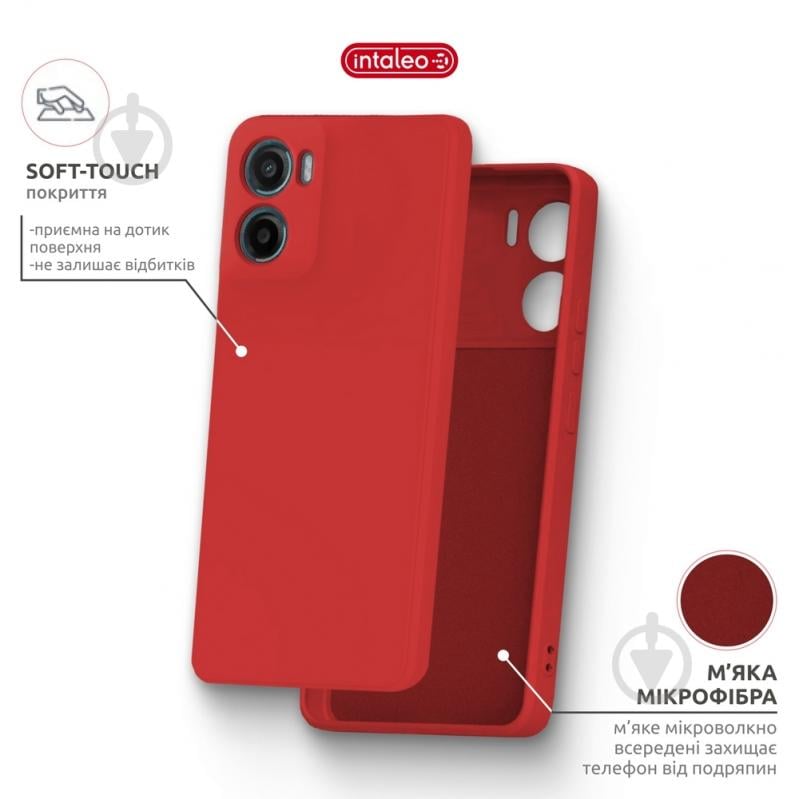Чехол Intaleo SoftShell для Moto G05 красный - фото 5 Чехол Intaleo SoftShell для Moto G05 красный - фото 5