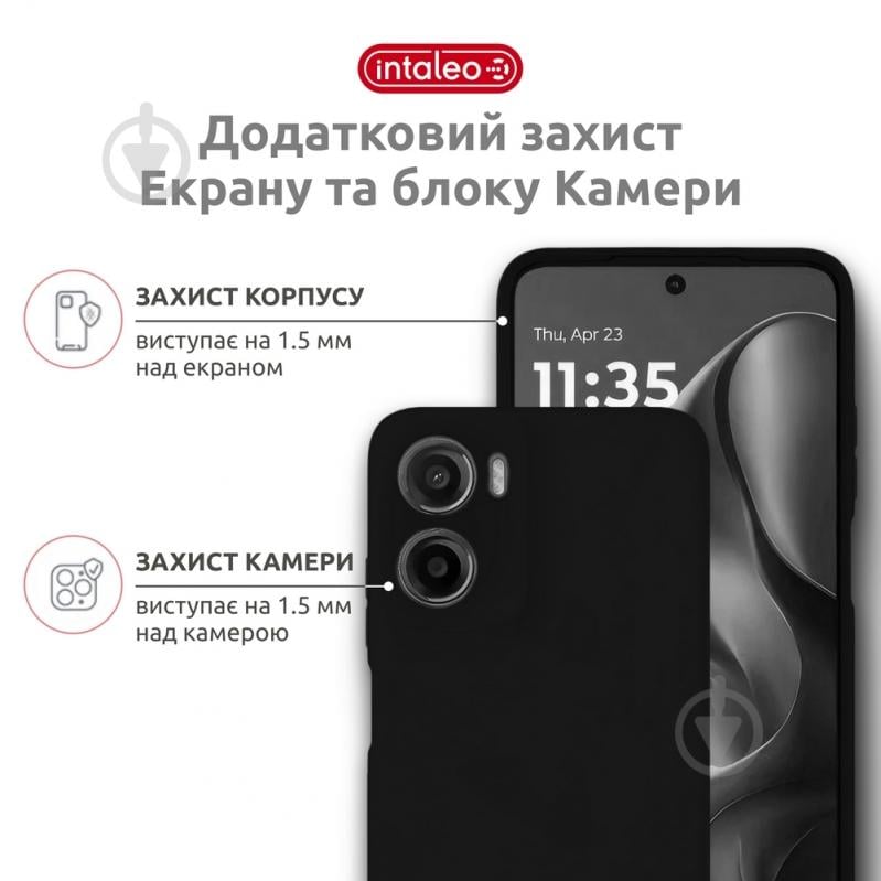 Чехол Intaleo SoftShell для Moto G05 черный - фото 3 Чехол Intaleo SoftShell для Moto G05 черный - фото 3