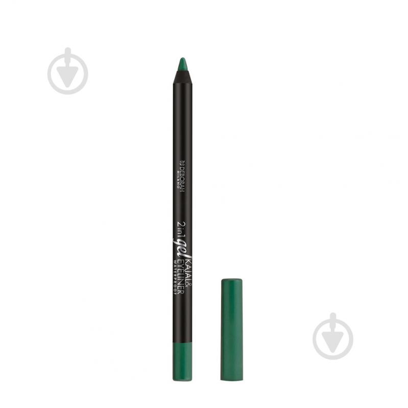 Олівець для очей DEBORAH 2 in 1 Gel Kajal & Eyeliner 11 Light green 1,21 г - фото 1