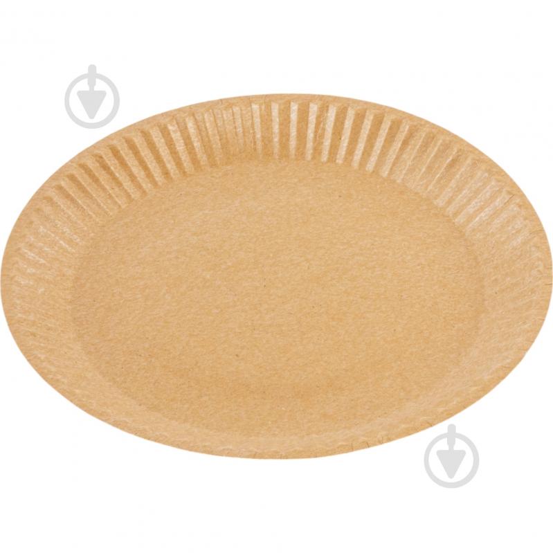 Тарелка картонная крафт 180 мм GOPACK 6 шт. - фото 1 Тарелка картонная крафт 180 мм GOPACK 6 шт. - фото 1