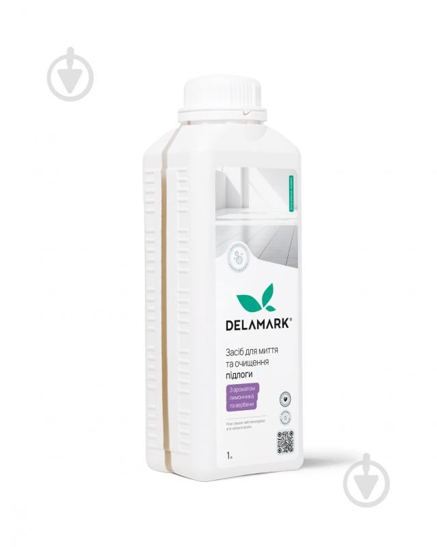 Засіб для миття підлоги DeLaMark з ароматом лимонника та вербени 1 л - фото 1