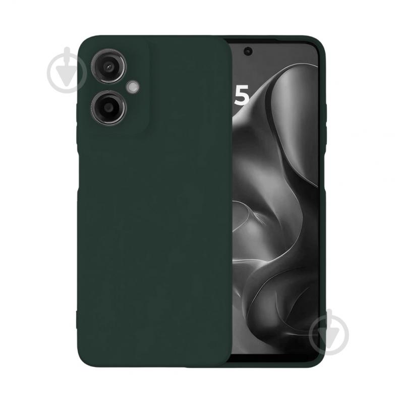 Чехол Intaleo SoftShell для Moto G55 темно-зеленый - фото 1