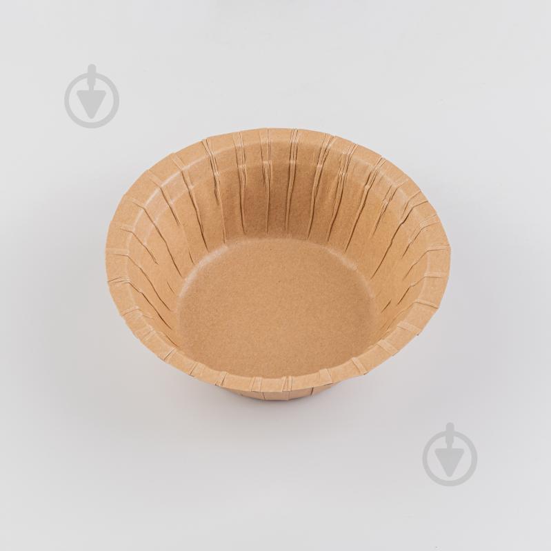 Тарелка картонная крафт 155x55 мм GOPACK 500 мл 6 шт. - фото 1