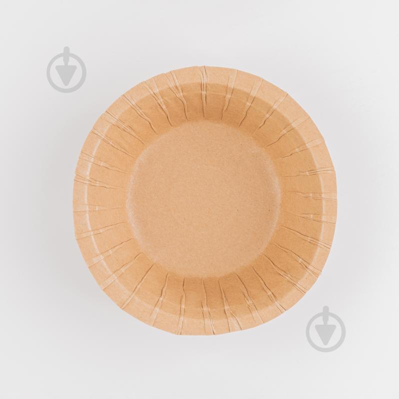 Тарелка картонная крафт 155x55 мм GOPACK 500 мл 6 шт. - фото 2