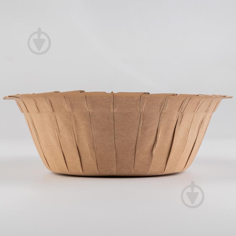 Тарелка картонная крафт 155x55 мм GOPACK 500 мл 6 шт. - фото 3