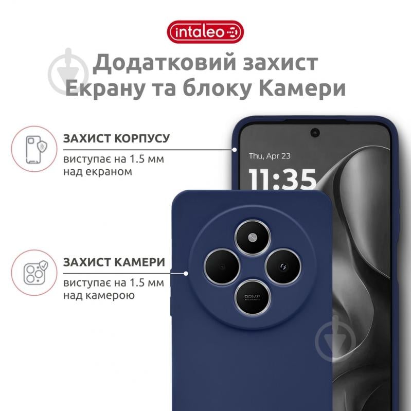 Чехол Intaleo SoftShell синий для Xiaomi Redmi 14C - фото 3