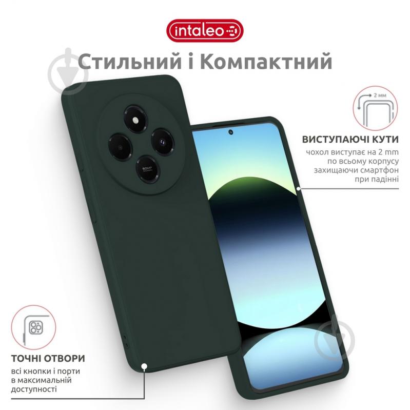 Чехол Intaleo SoftShell темно-зеленый для Xiaomi Redmi A4 - фото 4