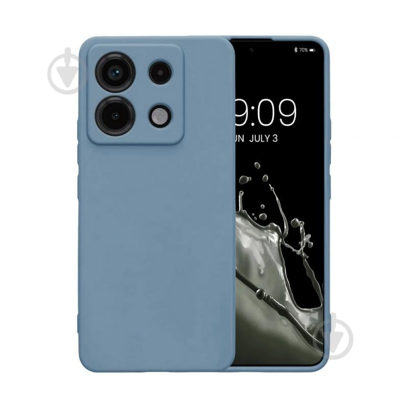 Чехол Intaleo SoftShell голубой для Xiaomi Redmi Note 13 Pro 4G - фото 1