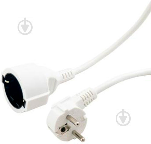 Кабель живлення EXTRADIGITAL Euro Power Cable, Euro Plug-Socket, 16 AWG 30 м білий (KBP1658) - фото 1