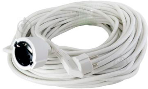 Кабель живлення EXTRADIGITAL Euro Power Cable, Euro Plug-Socket, 16 AWG 30 м білий (KBP1658) - фото 5