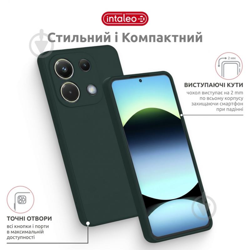 Чохол Intaleo SoftShell темно-зелений для Xiaomi Redmi Note 13 Pro 4G - фото 3