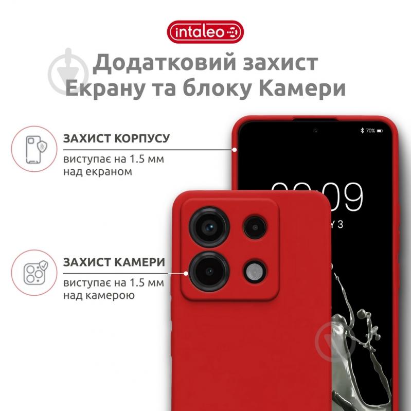 Чехол Intaleo SoftShell красный для Xiaomi Redmi Note 13 Pro 4G - фото 3 Чехол Intaleo SoftShell красный для Xiaomi Redmi Note 13 Pro 4G - фото 3