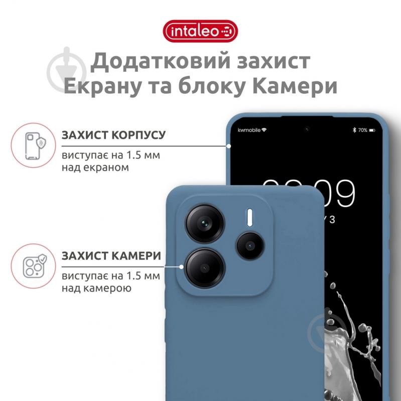 Чохол Intaleo SoftShell блакитний для Xiaomi Redmi Note 14S 4G - фото 3