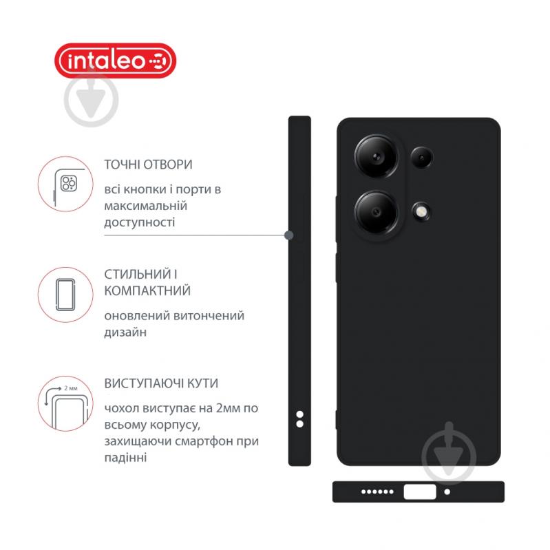 Чохол Intaleo SoftShell чорний для Xiaomi Redmi Note 13 Pro 4G - фото 4