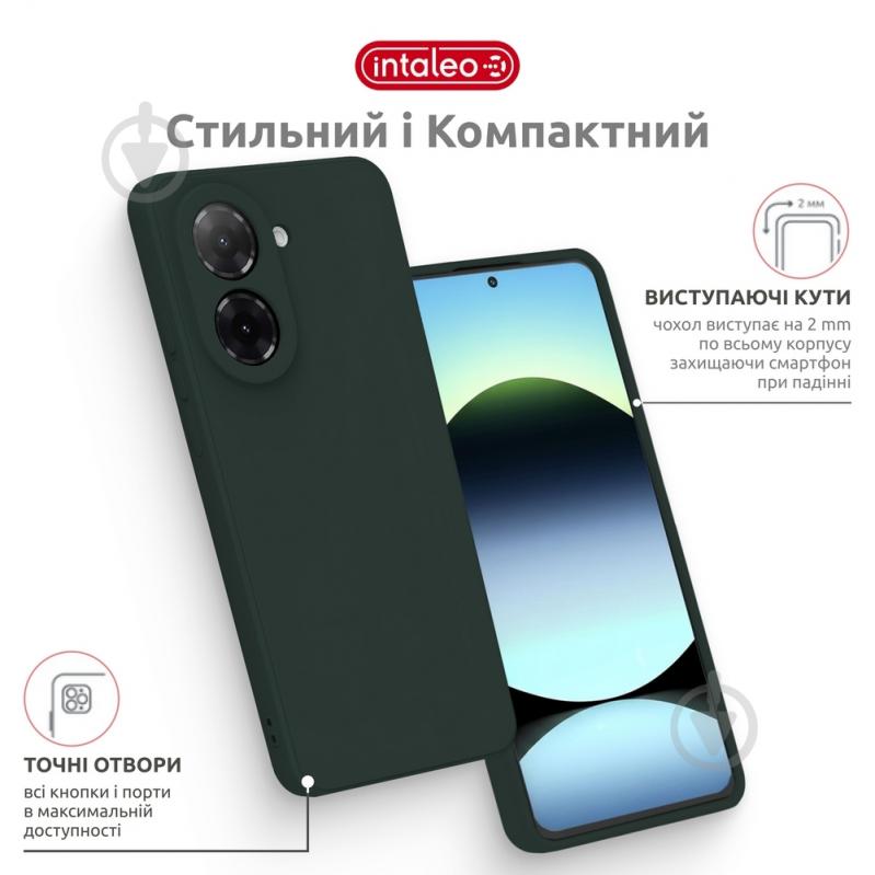 Чехол Intaleo SoftShell темно-зеленый для Xiaomi Redmi A5 - фото 4