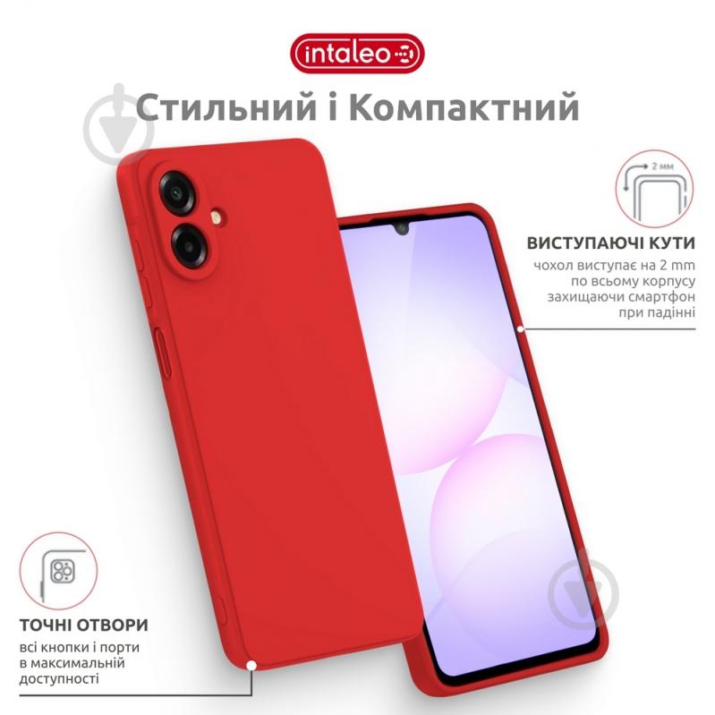 Чехол Intaleo SoftShell для Samsung Galaxy A07 красный - фото 3