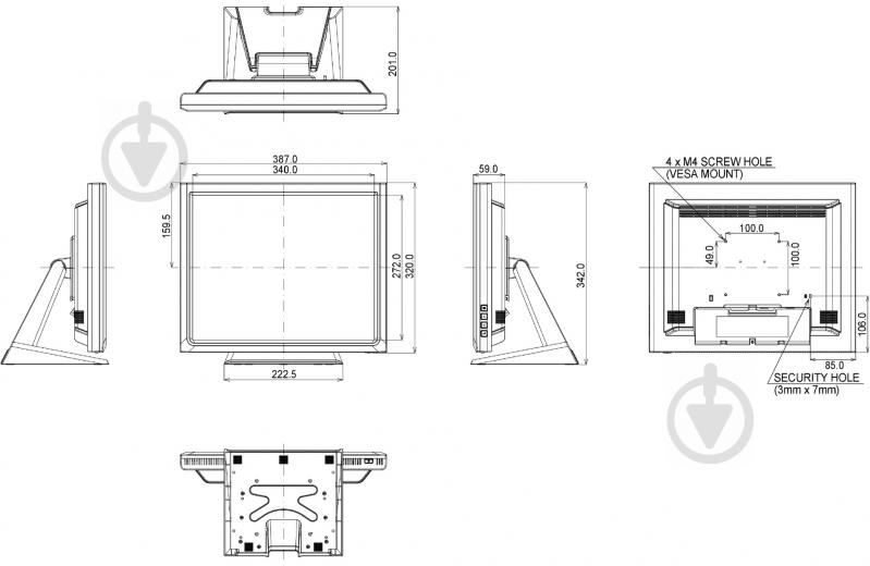 Монитор Iiyama ProLite 17" (T1731SR-W1) - фото 13