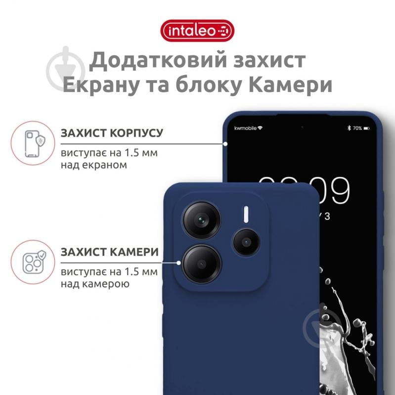 Чехол Intaleo SoftShell синий для Xiaomi Redmi Note 14S 4G - фото 3