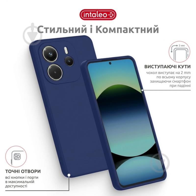 Чехол Intaleo SoftShell синий для Xiaomi Redmi Note 14S 4G - фото 4