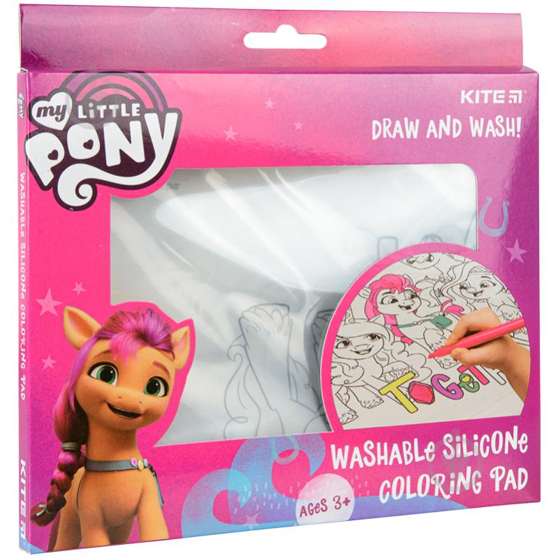 Подкладка настольная раскраска силиконовая 30х40 см My Little Pony LP22-424 KITE - фото 2