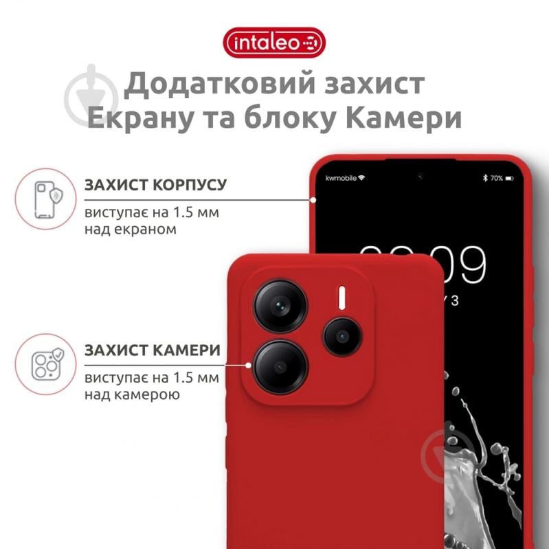 Чехол Intaleo SoftShell красный для Xiaomi Redmi Note 14S 4G - фото 3