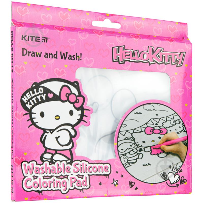 Підкладка настільна розмальовка силіконова 30х40 см Hello Kitty HK22-424 KITE - фото 2