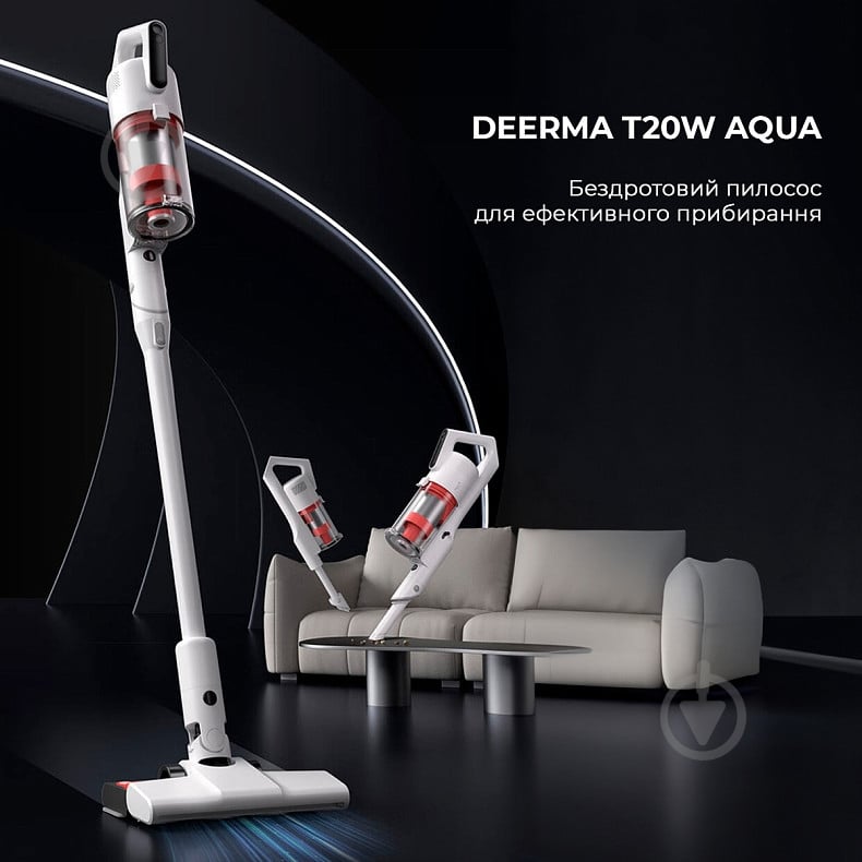 Пылесос аккумуляторный Deerma T20W Aqua white - фото 5