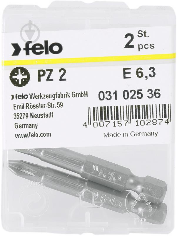 Бита Felo PZ2x50 2 шт. 03102536 - фото 1
