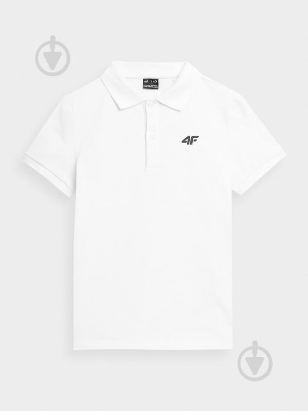 Поло 4F TSHIRT M295 4FJSS23TTSHM295-10S білий - фото 3