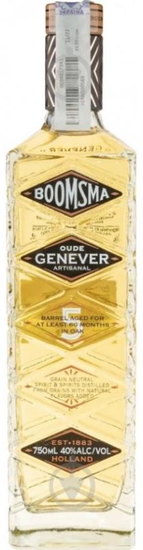 Джин Boomsma Oude Genever 5 y.o. 40% 0,75 л - фото 1