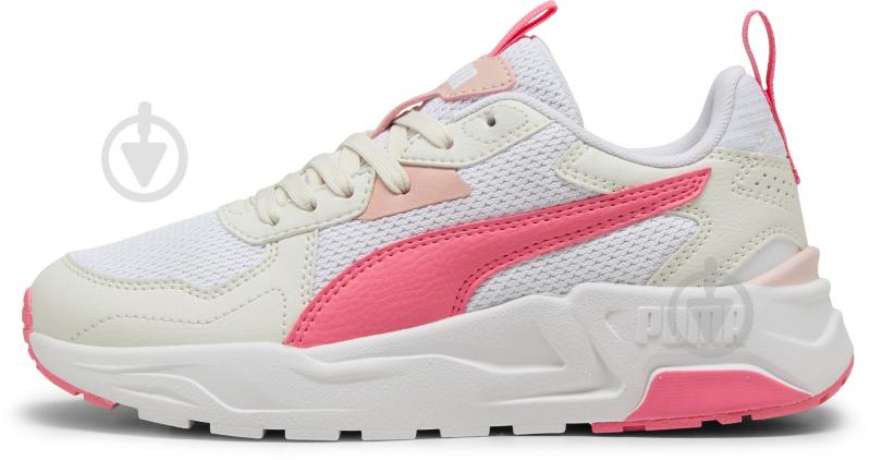 Кросівки для дівчаток Puma Trinity Lite Jr 39144316 р.35,5 білі із рожевим - фото 1 Кросівки для дівчаток Puma Trinity Lite Jr 39144316 р.35,5 білі із рожевим - фото 1