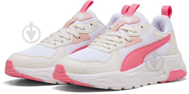 Кросівки для дівчаток Puma Trinity Lite Jr 39144316 р.35,5 білі із рожевим - фото 3 Кросівки для дівчаток Puma Trinity Lite Jr 39144316 р.35,5 білі із рожевим - фото 3