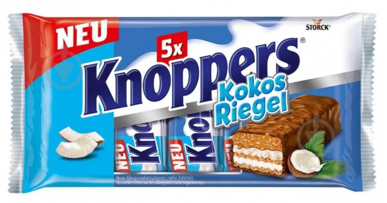 Батончики Knoppers с кокосом 5х40 г - фото 1