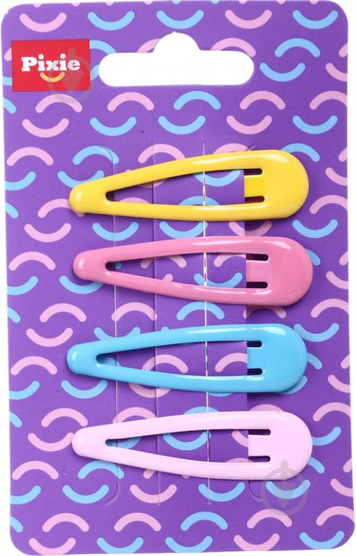 Заколки для волос PIXIE 909111 разноцветный 4 шт - фото 4