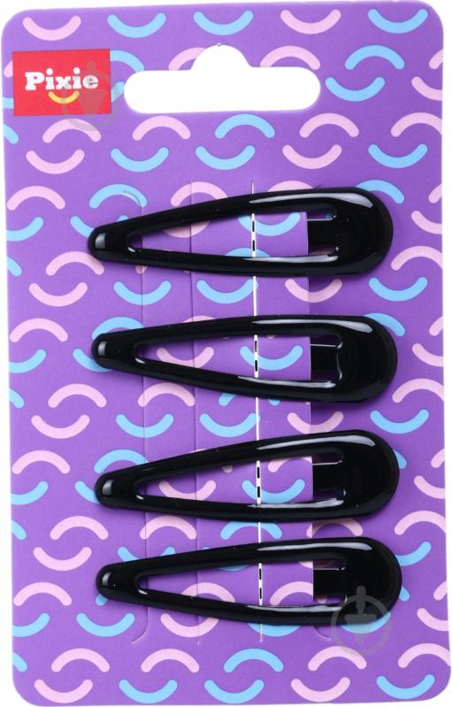 Заколки для волос PIXIE 909111 черный 4 шт - фото 4