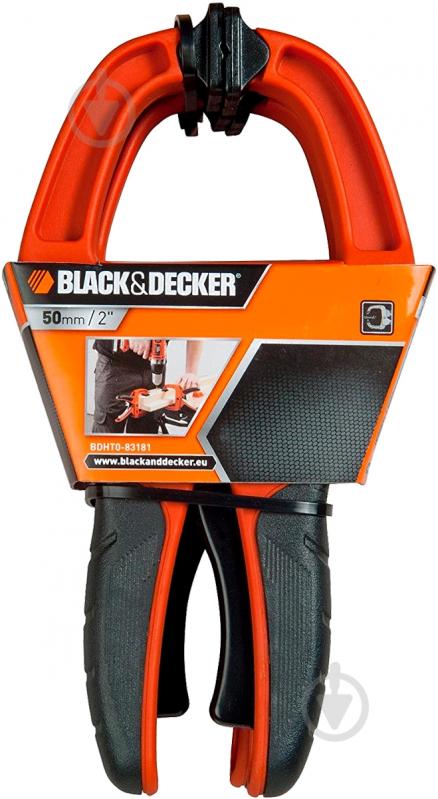Струбцина Black+Decker 2 шт 50 мм BDHT0-83181 - фото 4 Струбцина Black+Decker 2 шт 50 мм BDHT0-83181 - фото 4