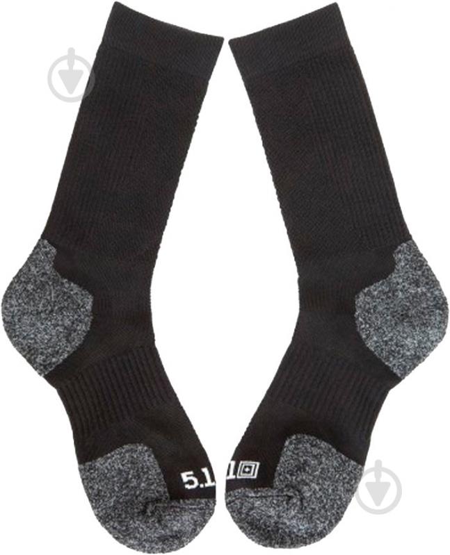 Носки 5.11 Tactical 10033 Slip Stream Crew Sock [019] Black р.S - фото 2